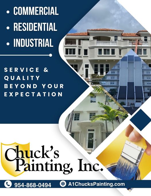 Call Chuck’s Painting Inc. Today for All Your Residential, Commercial and Industrial Painting Needs 