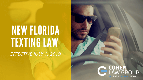 Starting January 1, 2020, officers will start to issue citations….Florida texting law