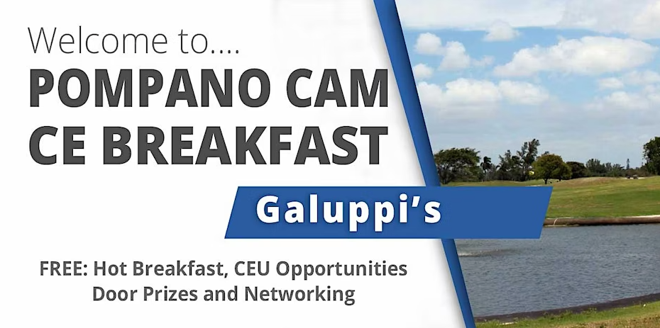 Property Manager and Board Member Breakfast at Pompano Galuppi’s by  KBR Legal