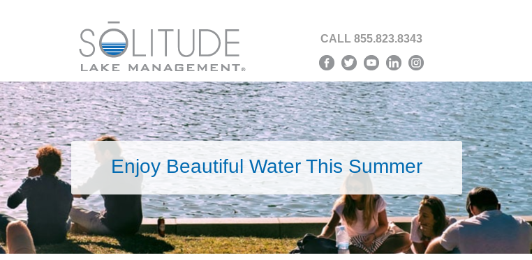 You deserve to enjoy a lake free of algae and weeds this summer. It can be a challenge to achieve clean water, but it’s possible with the help of SOLitude Lake Management experts.
