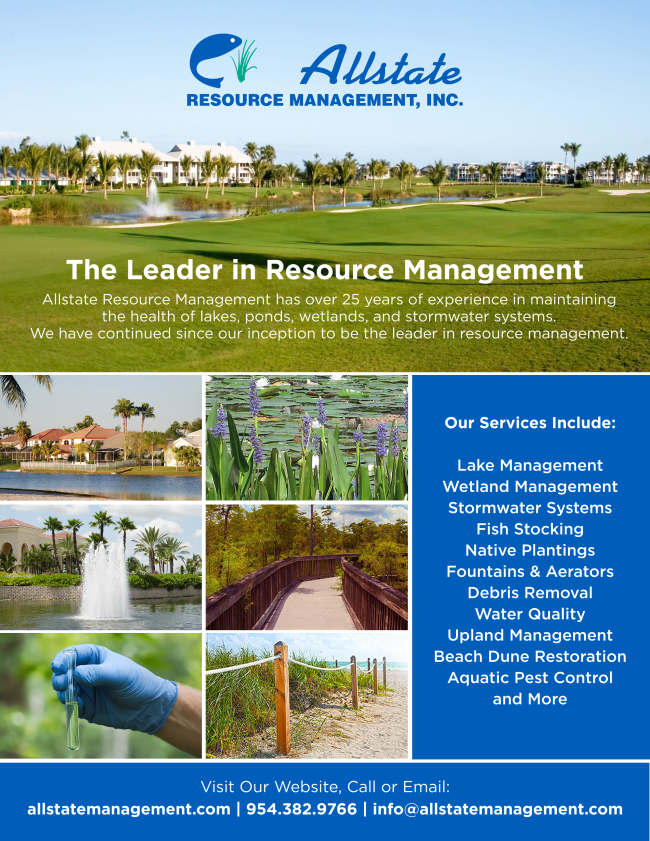 HOA Parking Lot Flooded?  Now is the time to give  Allstate Resource Management a call!
