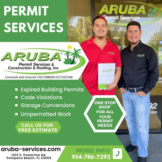 Does your property have any code violations or expired permits? The Team at Aruba can help!