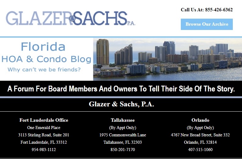 THE DIFFERENCE BETWEEN HOA AND CONDO LAW – IT’S LIKE NIGHT AND DAY! by Glazer Sachs