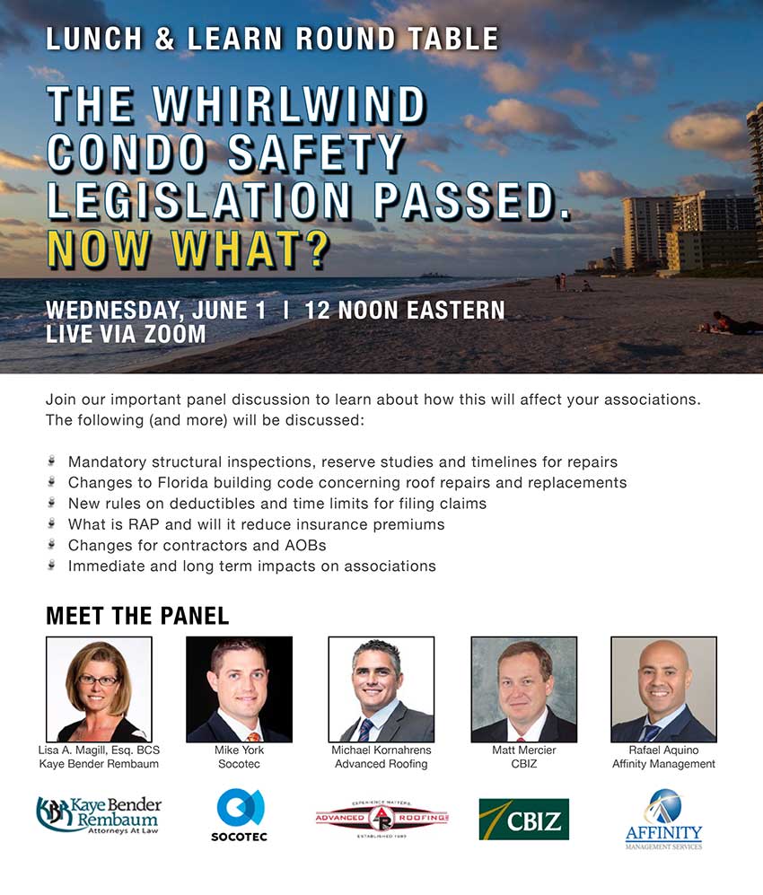 The Whirlwind Condo Safety Legislative Session is Passed: “Now What”?