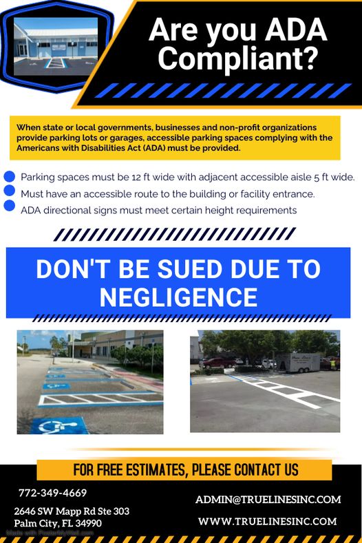 Accessible parking isn’t just a nice thing to have – it’s the law. – TrueLines